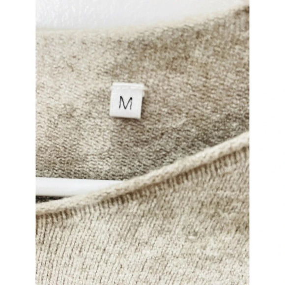 Patrizia Luca Milano Womens Pullover Sweater M Embroidered Felt Polka Dot Gray - Picture 5 of 9